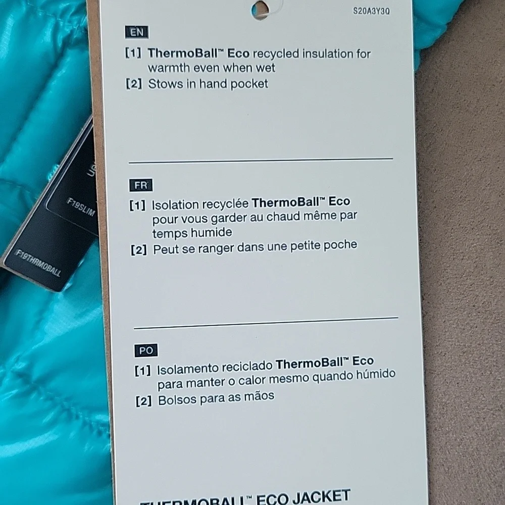 North Face ThermoBall Eco Jacket Jaiden Green NWT Size S - Picture 9 of 15